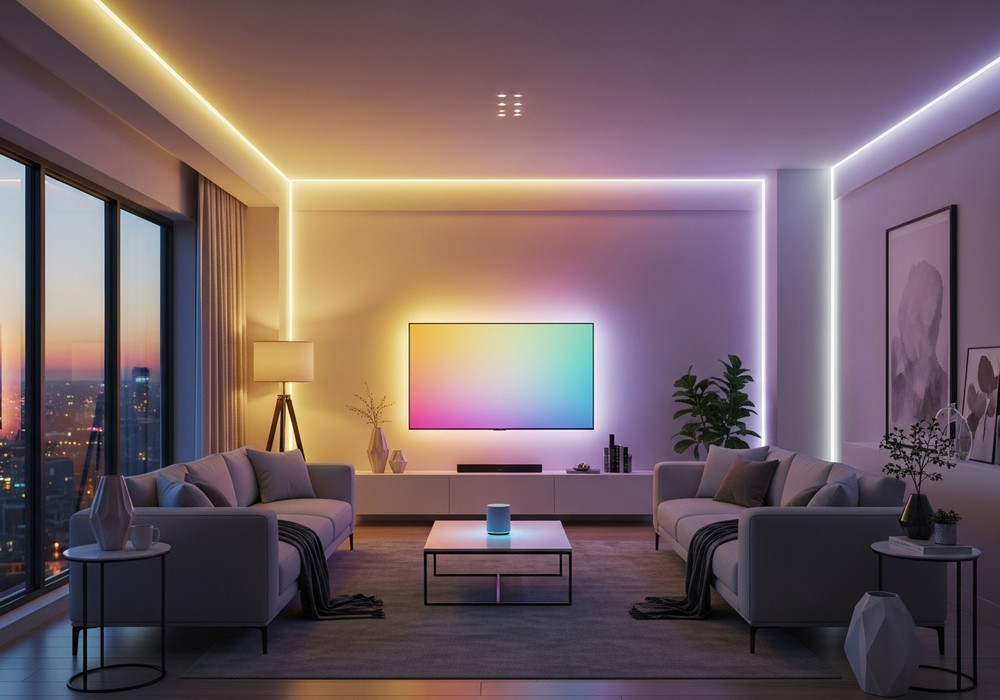 LED osvetlenie obývačka